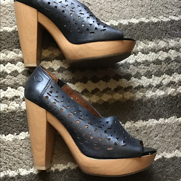 Lucky Brand | Shoes | Lucky Brand Platform Leather Shoes Euc Sz 9 Cute | Poshmark